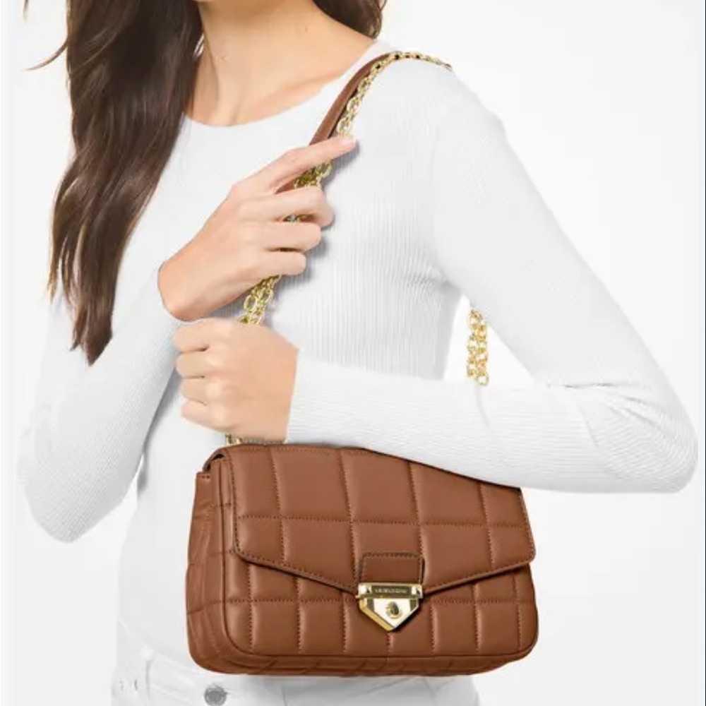 Michael Kors SoHo Large Quilted Leather Shoulder Bag - Picture 4 of 9